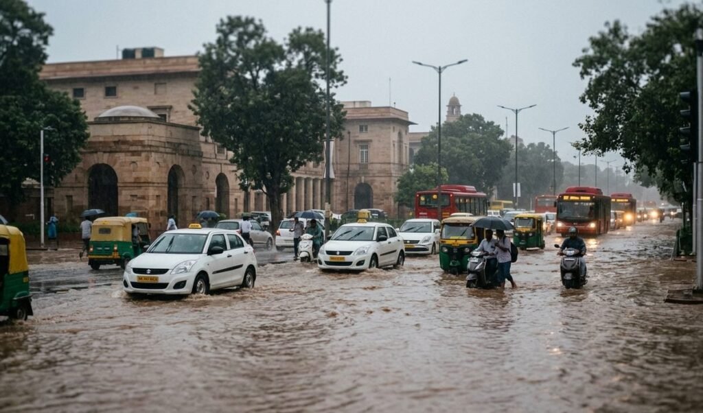 Delhi Rain से राजधानी के कई इलाके जलमग्न, सड़कों पर लगा जाम और गिरा तापमान Delhi Rain से राजधानी के कई इलाके जलमग्न, सड़कों पर लगा जाम और गिरा तापमान