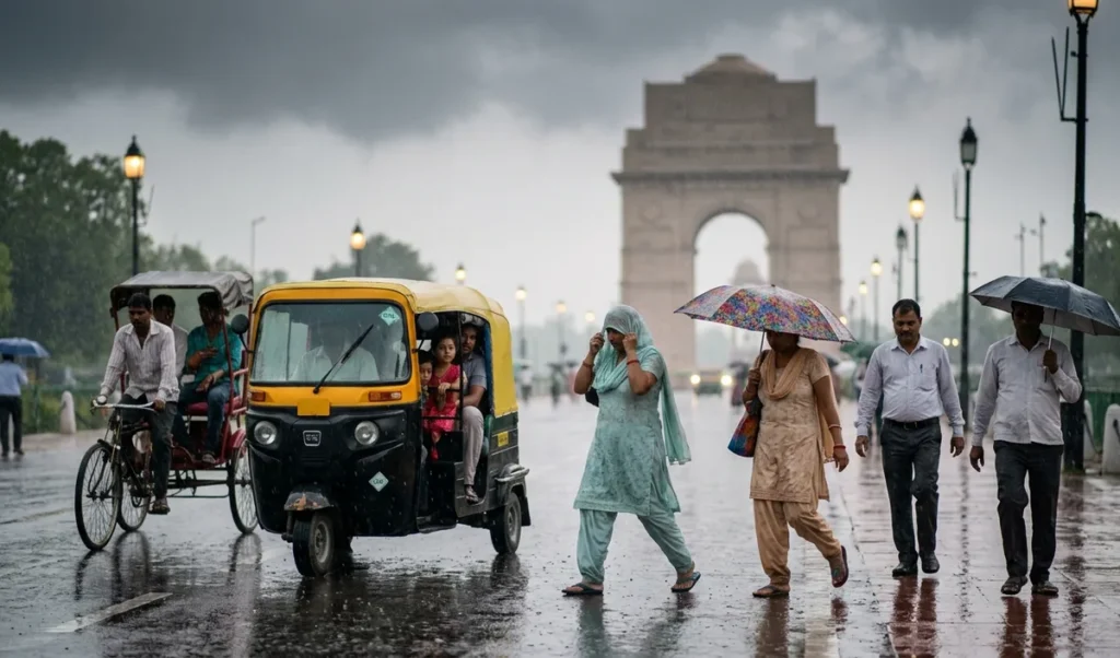 Delhi Weather: राष्ट्रीय राजधानी में न्यूनतम तापमान 27.8 डिग्री, हल्की बारिश के आसार Delhi Weather: राष्ट्रीय राजधानी में न्यूनतम तापमान 27.8 डिग्री, हल्की बारिश के आसार