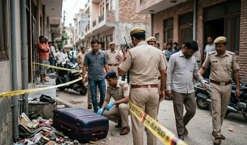 Delhi के Burari में सूटकेस से मिला बच्ची का शव, पुलिस ने आरोपी रिश्तेदार को किया गिरफ्तार Delhi के Burari में सूटकेस से मिला बच्ची का शव, पुलिस ने आरोपी रिश्तेदार को किया गिरफ्तार