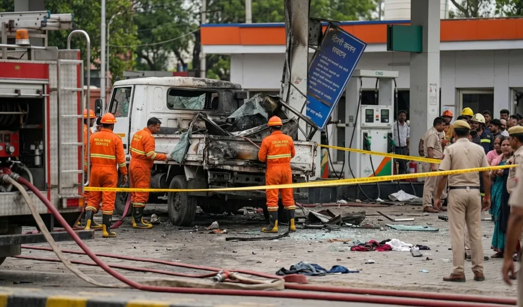 Delhi के टिकरी कलां CNG station पर सिलेंडर फटने से 3 की मौत, 3 अन्य घायल Delhi के टिकरी कलां CNG station पर सिलेंडर फटने से 3 की मौत, 3 अन्य घायल