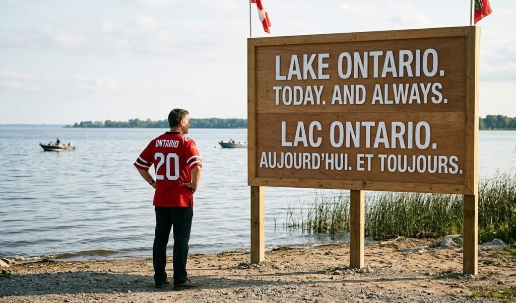 Donald Trump के लेक अमेरिका वाले आदेश पर कनाडा का पलटवार, Lake Ontario के तट पर लगाया नया बोर्ड