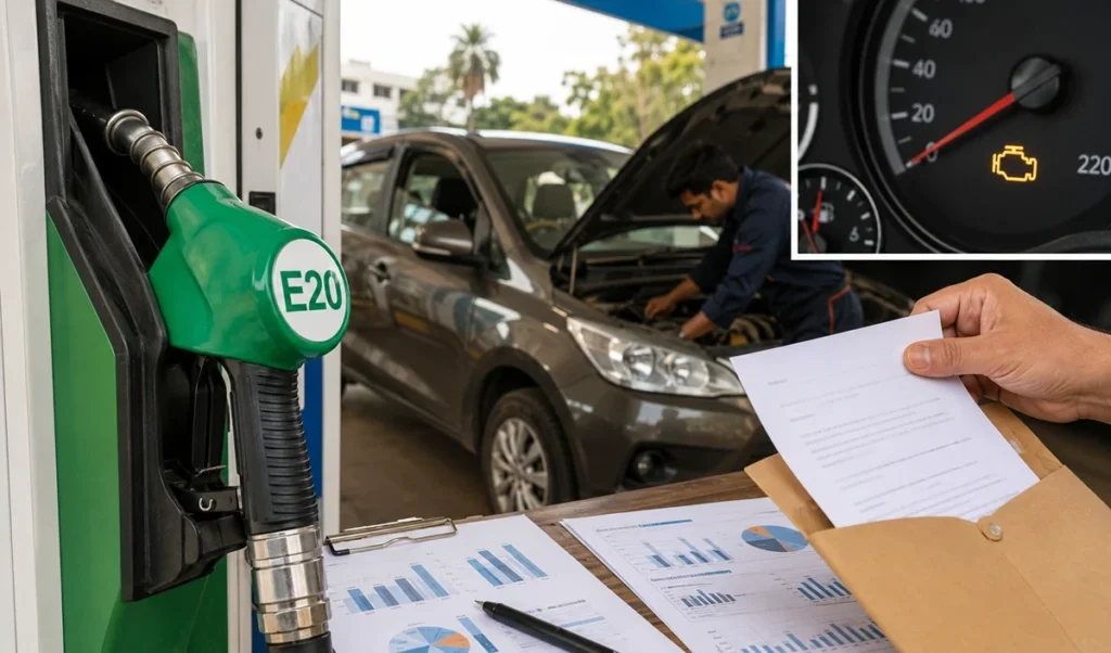 E20 Petrol से कम Mileage की शिकायतों पर सरकार की सफाई, कहा- Driving Style और Maintenance भी है अहम कारण E20 Petrol से कम Mileage की शिकायतों पर सरकार की सफाई, कहा- Driving Style और Maintenance भी है अहम कारण