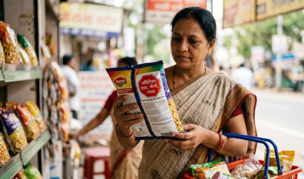 FSSAI पैकेज्ड फूड पर लगाएगा लाल Warning Label, Supreme Court में दिया प्रस्ताव FSSAI पैकेज्ड फूड पर लगाएगा लाल Warning Label, Supreme Court में दिया प्रस्ताव