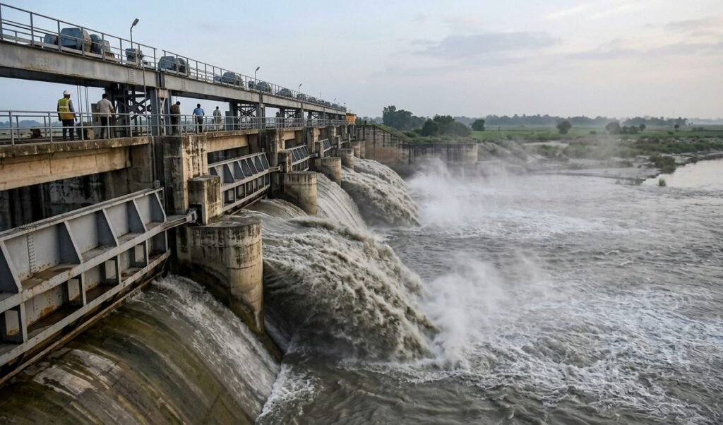 Gandak Barrage से घटा पानी का बहाव, Bihar के तटवर्ती इलाकों को मिली राहत Gandak Barrage से घटा पानी का बहाव, Bihar के तटवर्ती इलाकों को मिली राहत