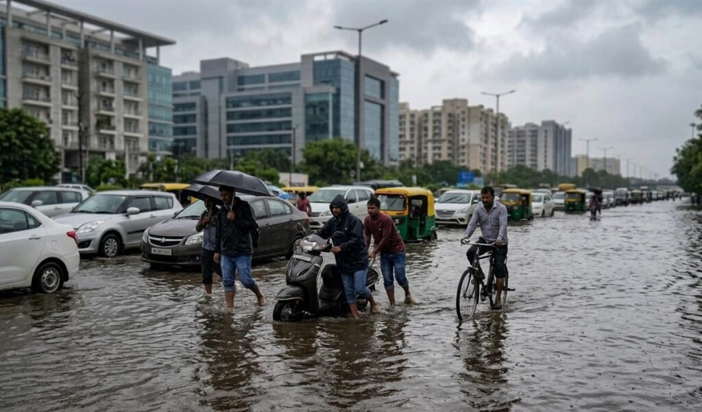 Gurugram Rain से जलमग्न हुए प्रमुख रास्ते, स्कूलों में छुट्टी और वर्क फ्रॉम होम लागू Gurugram Rain से जलमग्न हुए प्रमुख रास्ते, स्कूलों में छुट्टी और वर्क फ्रॉम होम लागू
