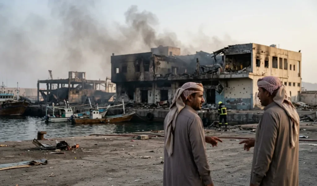 Houthi rebels ने यमन के मोखा बंदरगाह पर किया हमला, 7 की मौत; Aramco संयंत्र में आग Houthi rebels ने यमन के मोखा बंदरगाह पर किया हमला, 7 की मौत; Aramco संयंत्र में आग
