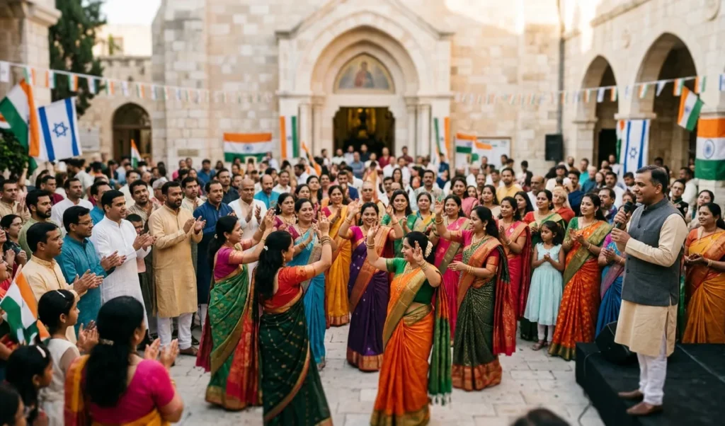 Israel में भारतीय समुदाय ने धूमधाम से मनाया Independence Day, राजदूत जे.पी. सिंह भी हुए शामिल Israel में भारतीय समुदाय ने धूमधाम से मनाया Independence Day, राजदूत जे.पी. सिंह भी हुए शामिल