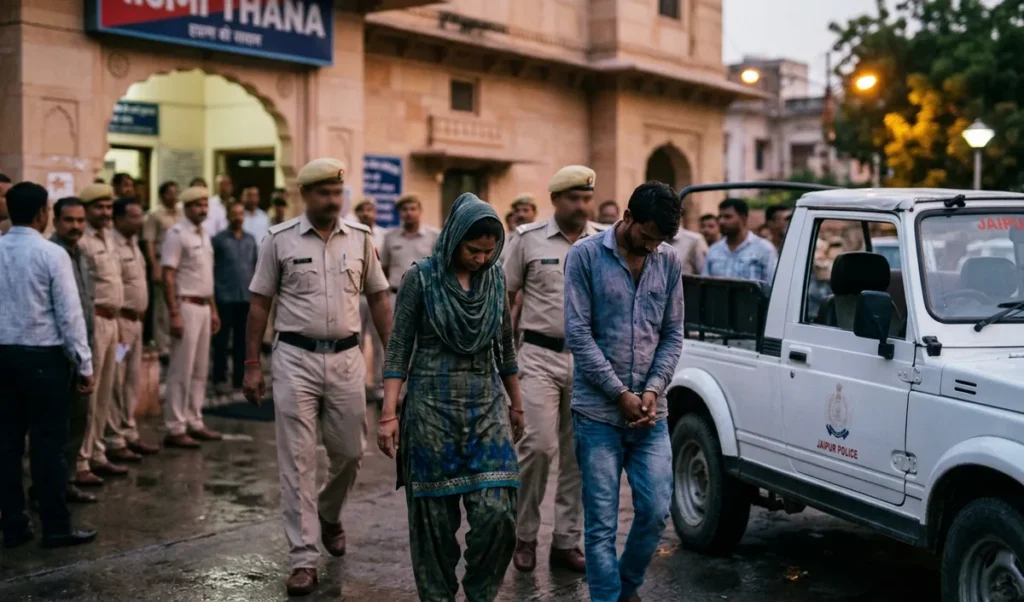 Jaipur Police ने महेश की हत्या के आरोप में पत्नी कविता और प्रेमी गणेश को गिरफ्तार किया