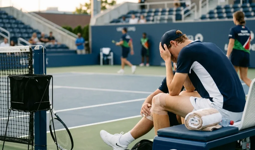 Jannik Sinner घुटने की चोट के कारण Cincinnati Open से हटे, दाहिने घुटने में है दर्द Jannik Sinner घुटने की चोट के कारण Cincinnati Open से हटे, दाहिने घुटने में है दर्द