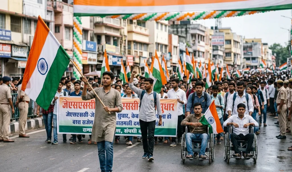 Jharkhand exam row: रांची में भर्ती धांधली के खिलाफ छात्रों की Tiranga Yatra, 20 को घेराव