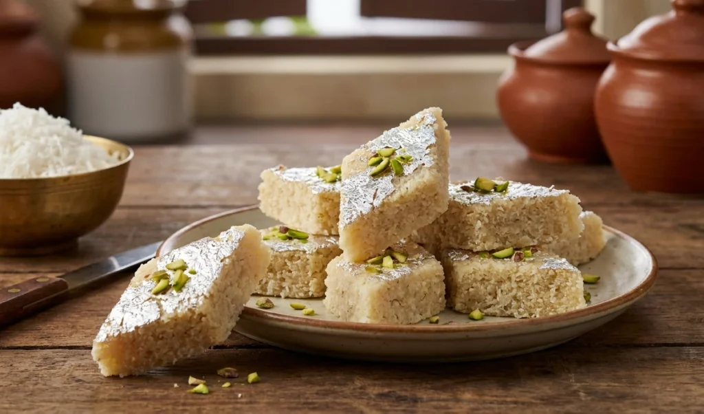 Kaju Katli का स्वाद भी होगा फेल, इस Raksha Bandhan ट्राई करें ये Special Coconut Barfi रेसिपी Kaju Katli का स्वाद भी होगा फेल, इस Raksha Bandhan ट्राई करें ये Special Coconut Barfi रेसिपी