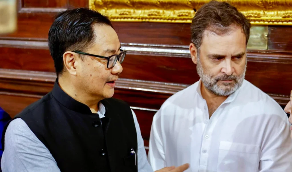 Kiren Rijiju-Rahul Gandhi मुलाकात, Parliament गतिरोध खत्म होने की उम्मीद? Kiren Rijiju-Rahul Gandhi मुलाकात, Parliament गतिरोध खत्म होने की उम्मीद?