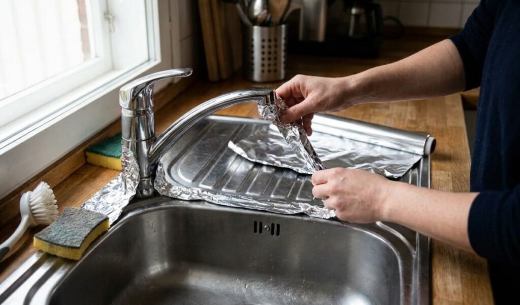 Kitchen Hack: सिंक के पास Aluminium Foil लगाने के फायदे, जानें Smart Tips Kitchen Hack: सिंक के पास Aluminium Foil लगाने के फायदे, जानें Smart Tips