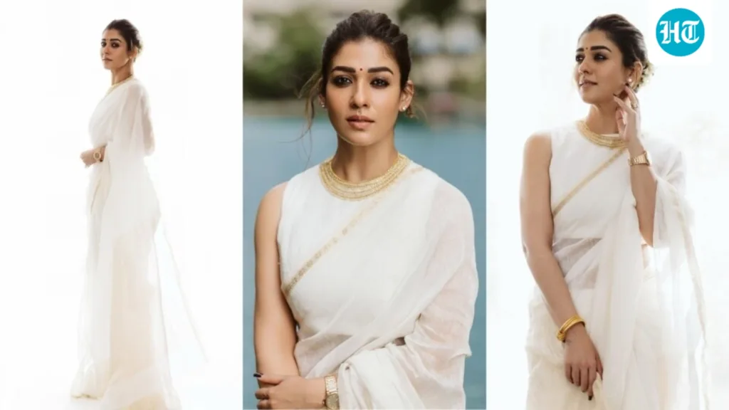 Nayanthara’s Onam-coded white saree look is pure South Indian grace: How she elevated it with statement gold accessories