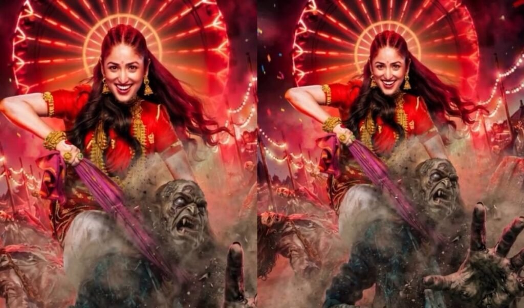 Nayyi Navelli Motion Poster: लाल साड़ी पहने राक्षस का गला घोंटती दिखीं Yami Gautam