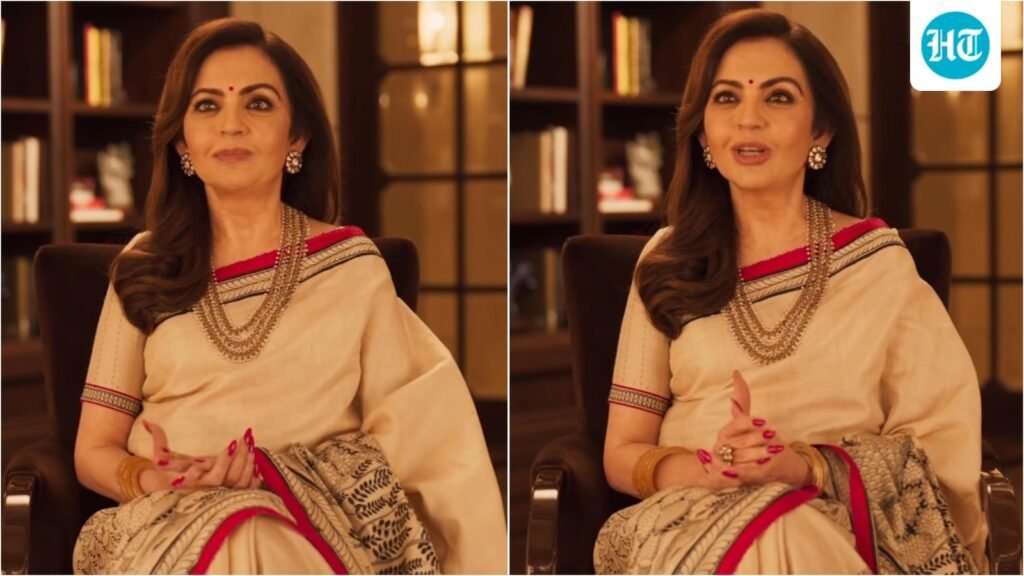 Nita Ambani’s beautiful hand-painted saree for Independence Day is a ‘living canvas’ of Odisha’s Pattachitra art. Watch Nita Ambani’s beautiful hand-painted saree for Independence Day is a ‘living canvas’ of Odisha’s Pattachitra art. Watch