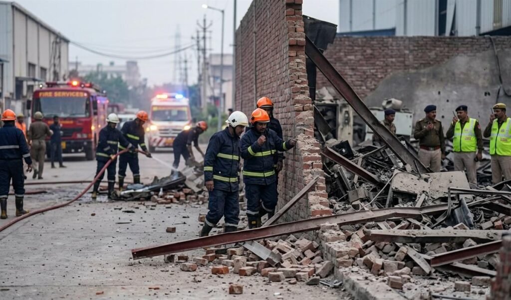 Noida Fire: इलेक्ट्रॉनिक चिप फैक्टरी में आग बुझाते समय दीवार गिरी, दो दमकलकर्मियों की मौत Noida Fire: इलेक्ट्रॉनिक चिप फैक्टरी में आग बुझाते समय दीवार गिरी, दो दमकलकर्मियों की मौत