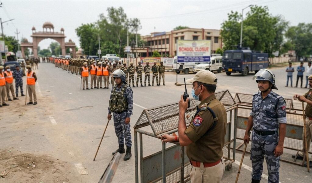 Nuh में Brajmandal Yatra से पहले हाई अलर्ट, 3 अगस्त को बंद रहेंगे स्कूल