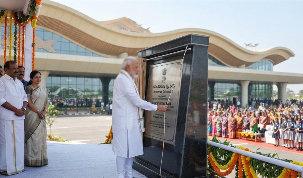 PM Modi आंध्र प्रदेश के Bhogapuram में अंतरराष्ट्रीय हवाई अड्डे का करेंगे उद्घाटन PM Modi आंध्र प्रदेश के Bhogapuram में अंतरराष्ट्रीय हवाई अड्डे का करेंगे उद्घाटन