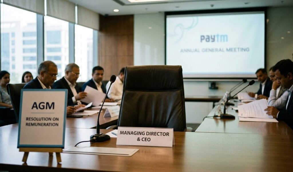 Paytm ने Vijay Shekhar Sharma का वेतन बढ़ाने का प्रस्ताव रखा, 4 साल से नहीं हुआ था बदलाव Paytm ने Vijay Shekhar Sharma का वेतन बढ़ाने का प्रस्ताव रखा, 4 साल से नहीं हुआ था बदलाव
