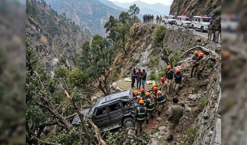 Reasi accident में परिवार के 3 लोगों की मौत, SUV खाई में गिरने से हादसा Reasi accident में परिवार के 3 लोगों की मौत, SUV खाई में गिरने से हादसा
