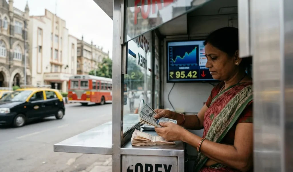 Rupee कमजोर होकर US Dollar के खिलाफ 95.42 पर पहुंचा, कच्चे तेल में तेजी बनी वजह