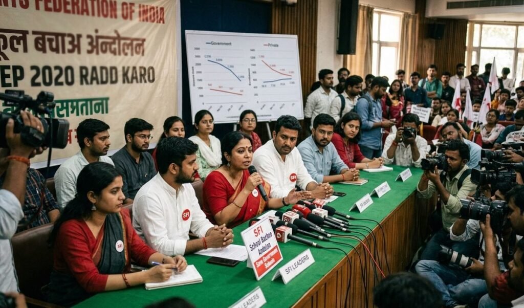 SFI चलाएगी देशव्यापी स्कूल बचाओ आंदोलन, NEP 2020 को रद्द करने और बजट बढ़ाने की मांग SFI चलाएगी देशव्यापी स्कूल बचाओ आंदोलन, NEP 2020 को रद्द करने और बजट बढ़ाने की मांग
