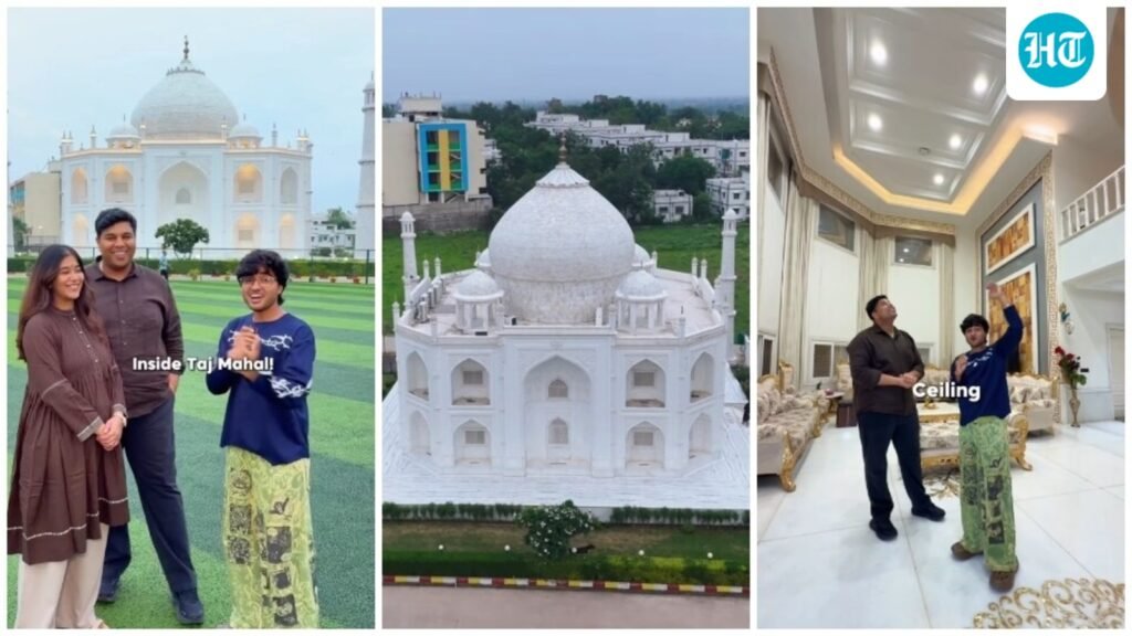 Step inside Taj Mahal lookalike home a man built for his wife featuring 24-foot-high double ceilings, grand interiors