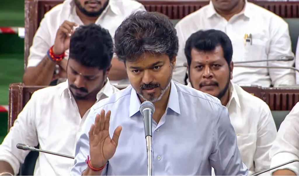 Tamil Nadu CM C Joseph Vijay ने स्वास्थ्य बीमा कवरेज 25 लाख रुपये किया Tamil Nadu CM C Joseph Vijay ने स्वास्थ्य बीमा कवरेज 25 लाख रुपये किया