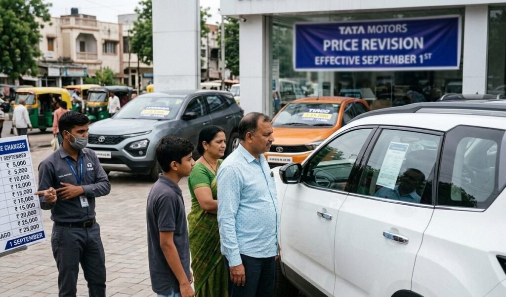 Tata Motors वाहनों के दाम 25,000 रुपये तक बढ़ाएगी, 1 सितंबर से बदलाव लागू होगा Tata Motors वाहनों के दाम 25,000 रुपये तक बढ़ाएगी, 1 सितंबर से बदलाव लागू होगा