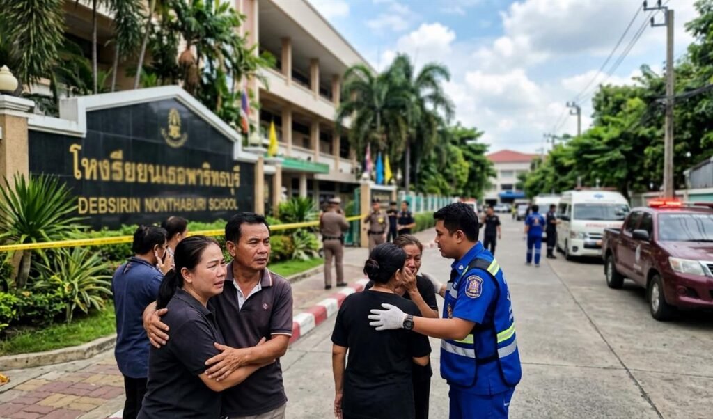 Thailand के देबसिरिन नोंथाबुरी स्कूल में गोलीबारी के बाद प्रधानमंत्री Anutin Charnvirakul ने दिए उचित देखभाल के निर्देश