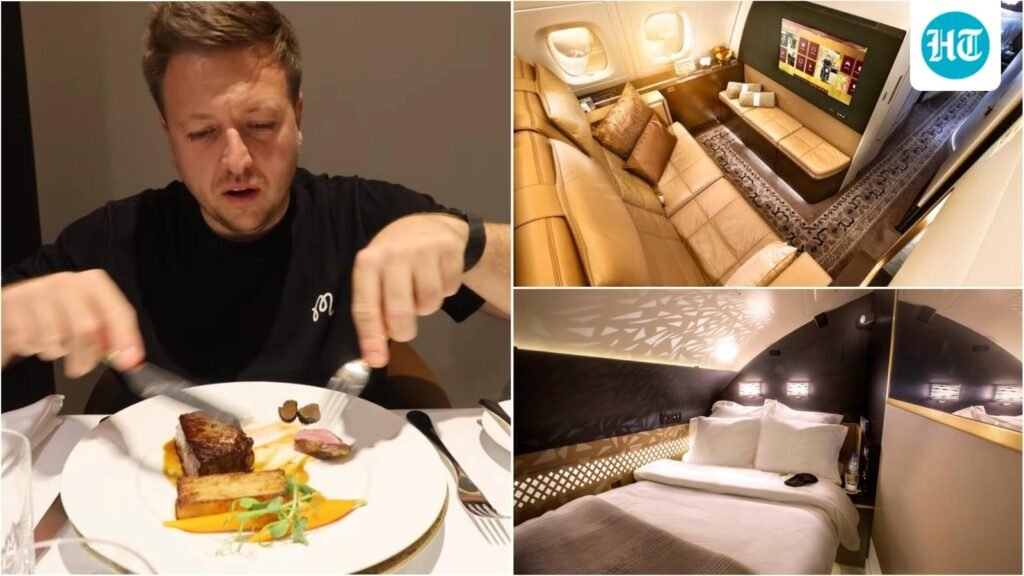 Travel vlogger takes ‘world’s most expensive first-class flight’ from Dubai to London: ‘It’s literally an apartment’ Travel vlogger takes ‘world’s most expensive first-class flight’ from Dubai to London: ‘It’s literally an apartment’