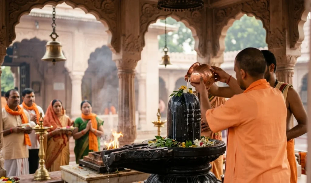 UP में Sawan Somwar की धूम, CM Yogi Adityanath ने गोरखनाथ मंदिर में रुद्राभिषेक किया UP में Sawan Somwar की धूम, CM Yogi Adityanath ने गोरखनाथ मंदिर में रुद्राभिषेक किया