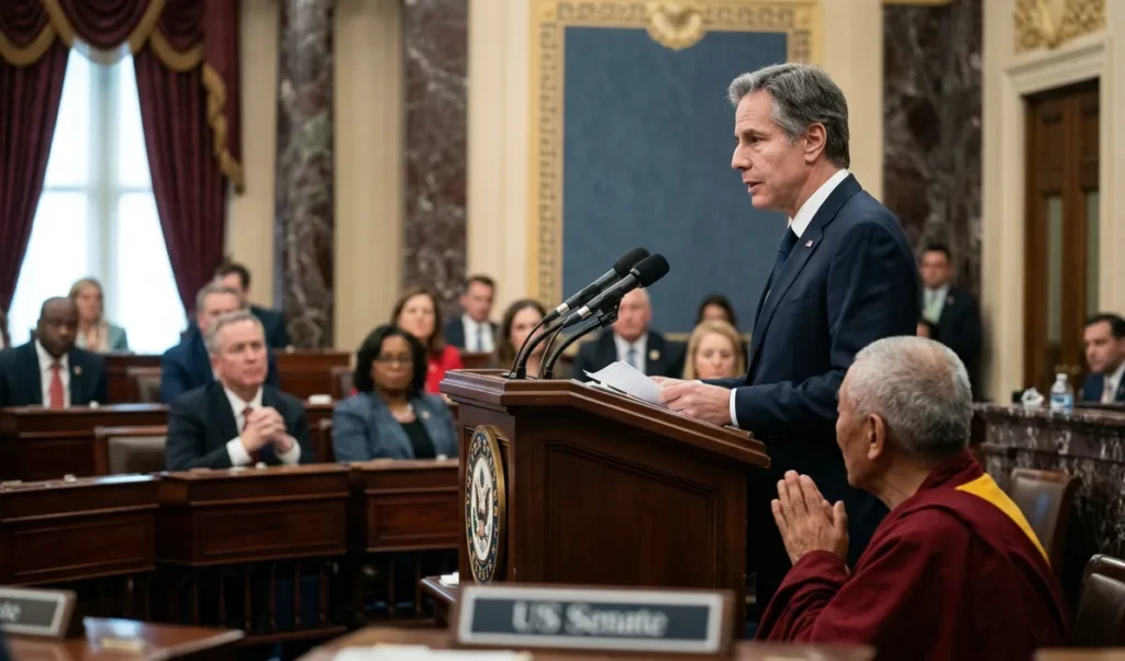 US Senate में Tibet Act पेश, दलाई लामा के बाद भी समर्थन जारी रखने का प्रावधान