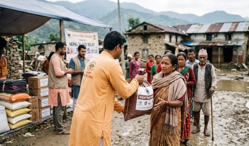 VHP ने Nepal Flood पीड़ितों की मदद के लिए चलाया राहत अभियान, जन सहयोग की अपील VHP ने Nepal Flood पीड़ितों की मदद के लिए चलाया राहत अभियान, जन सहयोग की अपील