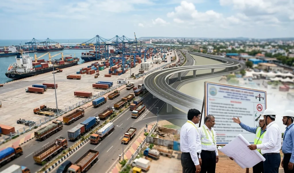 Visakhapatnam Port पर 334.89 करोड़ रुपये का flyover बनेगा, मंत्रालय ने दी मंजूरी Visakhapatnam Port पर 334.89 करोड़ रुपये का flyover बनेगा, मंत्रालय ने दी मंजूरी