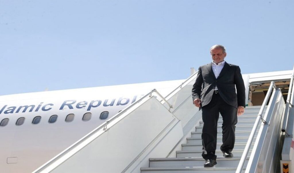 iranian president pezeshkian arrives in bishkek for the sco summit iranian president pezeshkian arrives in bishkek for the sco summit