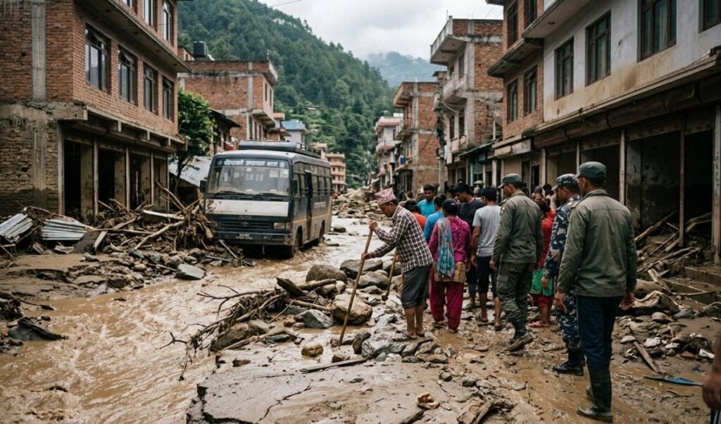 nepal flash floods devastate nuwakot trishuli bazar causing huge damage nepal flash floods devastate nuwakot trishuli bazar causing huge damage