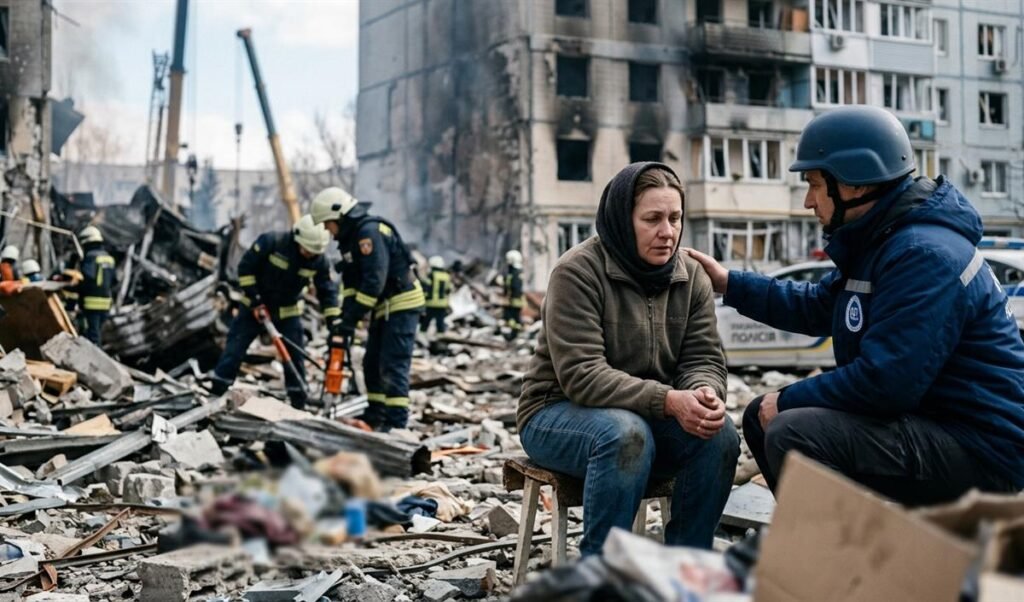 russia missile attack on kyiv kills 17 people zelenskyy seeks air defence