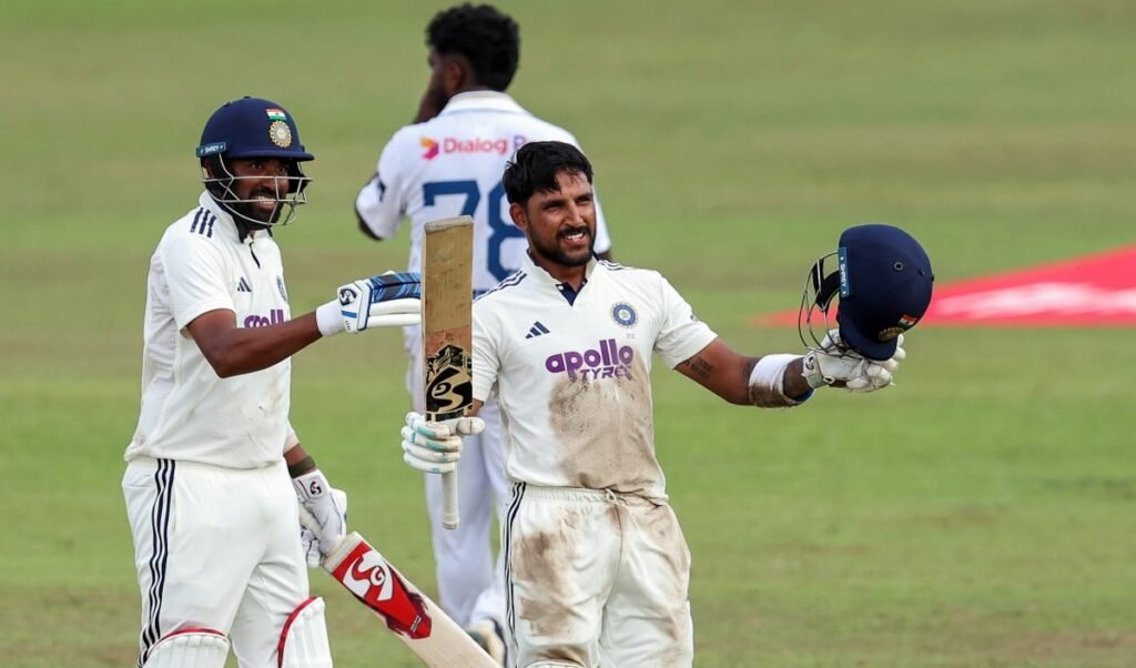 sl vs ind 2nd test dhruv jurel hits century team india crosses 500 run mark sl in deep trouble sl vs ind 2nd test dhruv jurel hits century team india crosses 500 run mark sl in deep trouble