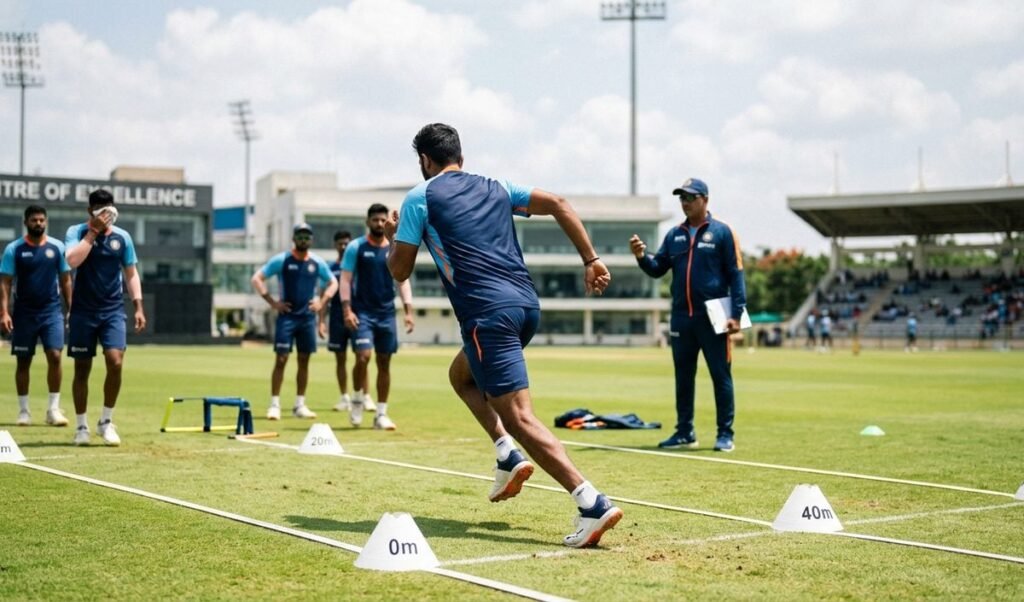 team india players undergo fitness test at bengaluru centre of excellence team india players undergo fitness test at bengaluru centre of excellence