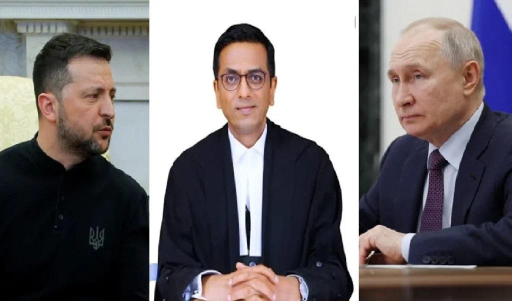 अब पुतिन के तारनहार बनें पूर्व CJI चंद्रचूड़, सुलझाएंगे यूक्रेन संग विवाद, रूस ने सौंपी बड़ी जिम्मेदारी अब पुतिन के तारनहार बनें पूर्व CJI चंद्रचूड़, सुलझाएंगे यूक्रेन संग विवाद, रूस ने सौंपी बड़ी जिम्मेदारी