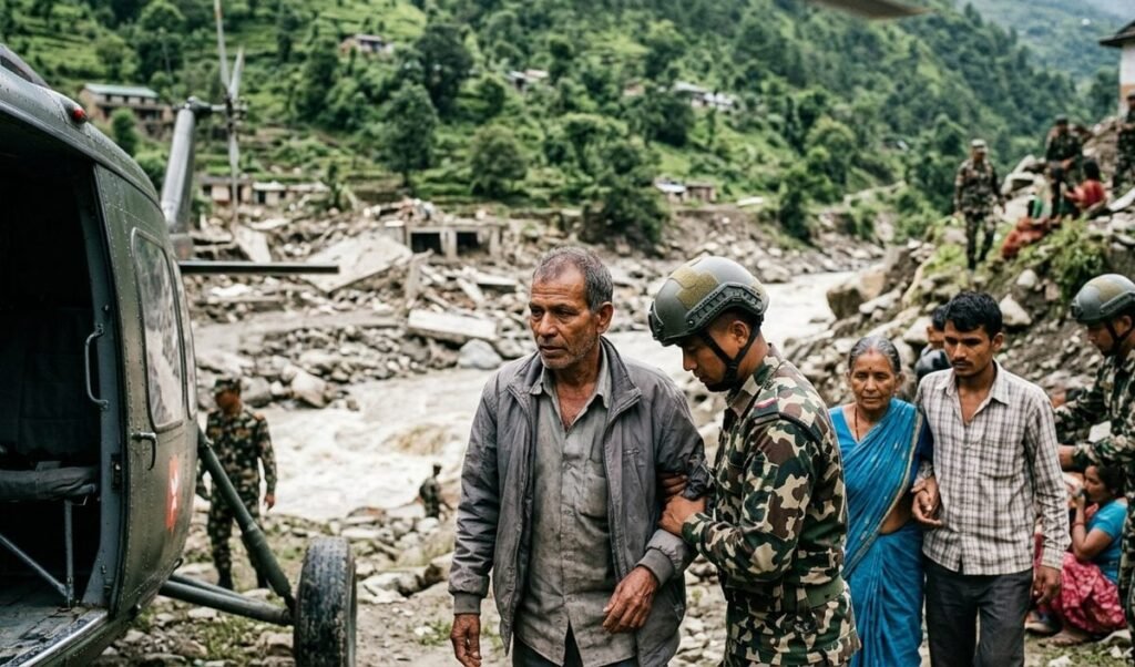 नेपाल में बाढ़ के बीच रसुवा से सुरक्षित निकाले गए तीन भारतीय नागरिक नेपाल में बाढ़ के बीच रसुवा से सुरक्षित निकाले गए तीन भारतीय नागरिक