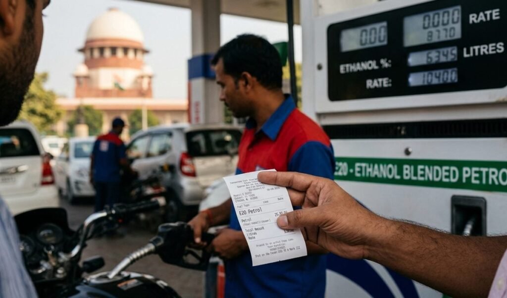 पेट्रोल में Ethanol की सटीक मात्रा दर्शाने की मांग वाली याचिका पर Supreme Court ने सुनवाई से किया इनकार पेट्रोल में Ethanol की सटीक मात्रा दर्शाने की मांग वाली याचिका पर Supreme Court ने सुनवाई से किया इनकार