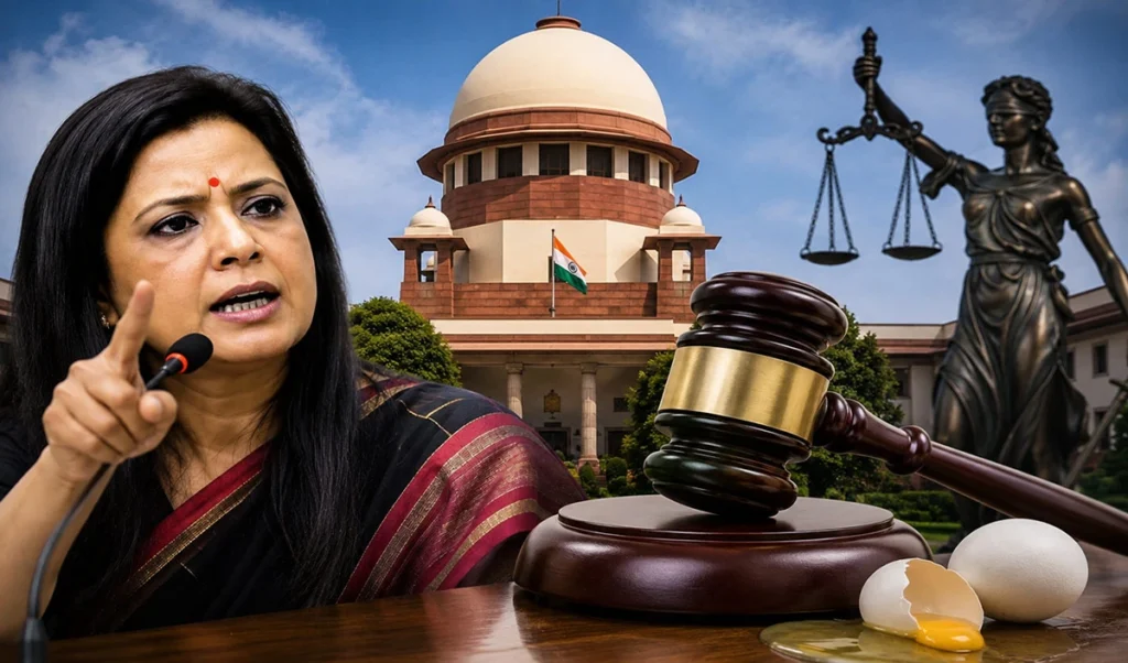 ‘स्वतंत्रता सेनानियों ने सीने पर गोली खाई, आप अंडों से डर गयीं’? Supreme Court ने Mahua Moitra पर की तीखी टिप्पणी ‘स्वतंत्रता सेनानियों ने सीने पर गोली खाई, आप अंडों से डर गयीं’? Supreme Court ने Mahua Moitra पर की तीखी टिप्पणी