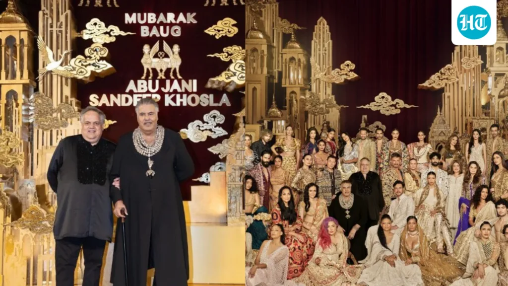 Abu Jani and Sandeep Khosla celebrate 40 years with a maximalist fashion spectacle at Mubarak Baug Abu Jani and Sandeep Khosla celebrate 40 years with a maximalist fashion spectacle at Mubarak Baug
