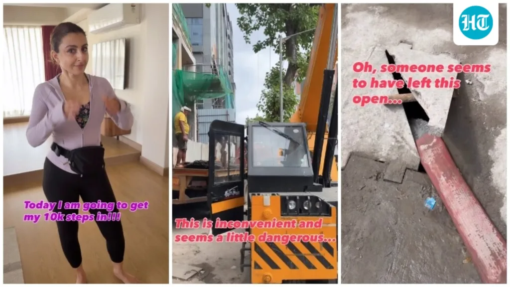Are Mumbai streets made for walking 10k steps? Dog poop to open manholes, Soha Ali Khan shows the true picture Are Mumbai streets made for walking 10k steps? Dog poop to open manholes, Soha Ali Khan shows the true picture