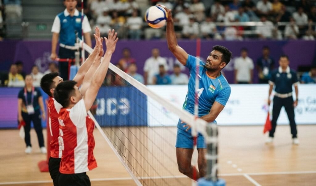 Asian Games Volleyball: भारत ने Hong Kong को 3-0 से हराया, दर्ज की लगातार दूसरी जीत Asian Games Volleyball: भारत ने Hong Kong को 3-0 से हराया, दर्ज की लगातार दूसरी जीत