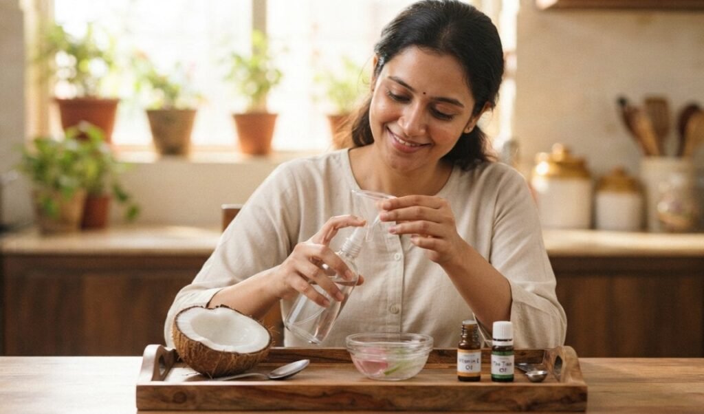 DIY Coconut Water Face Mist बनाने का आसान तरीका, बेजान त्वचा में लौटेगी नई चमक DIY Coconut Water Face Mist बनाने का आसान तरीका, बेजान त्वचा में लौटेगी नई चमक