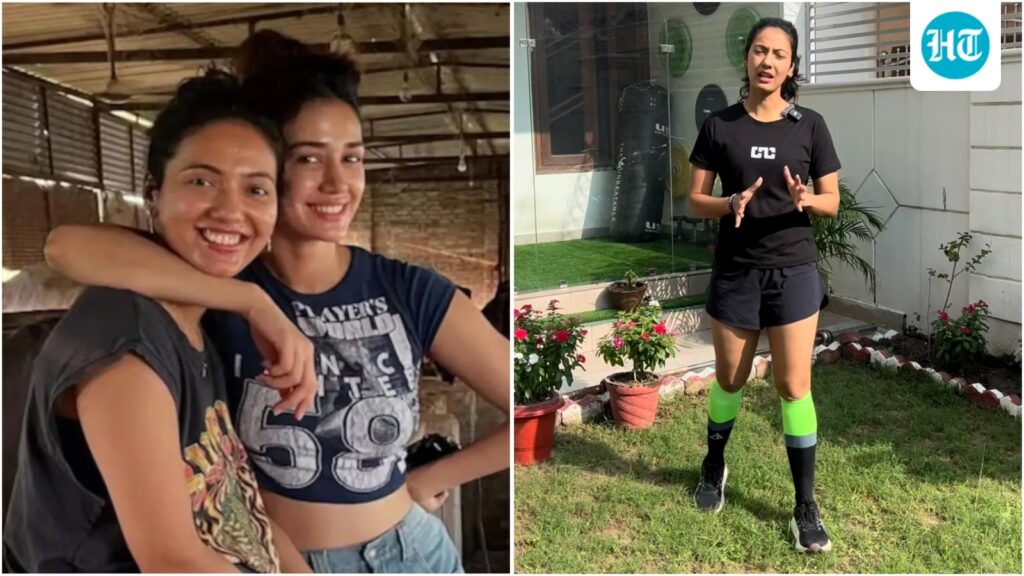 Disha Patani’s sister, ex-Indian Army officer Khushboo Patani shares how women can do push-ups for arm strength. Watch